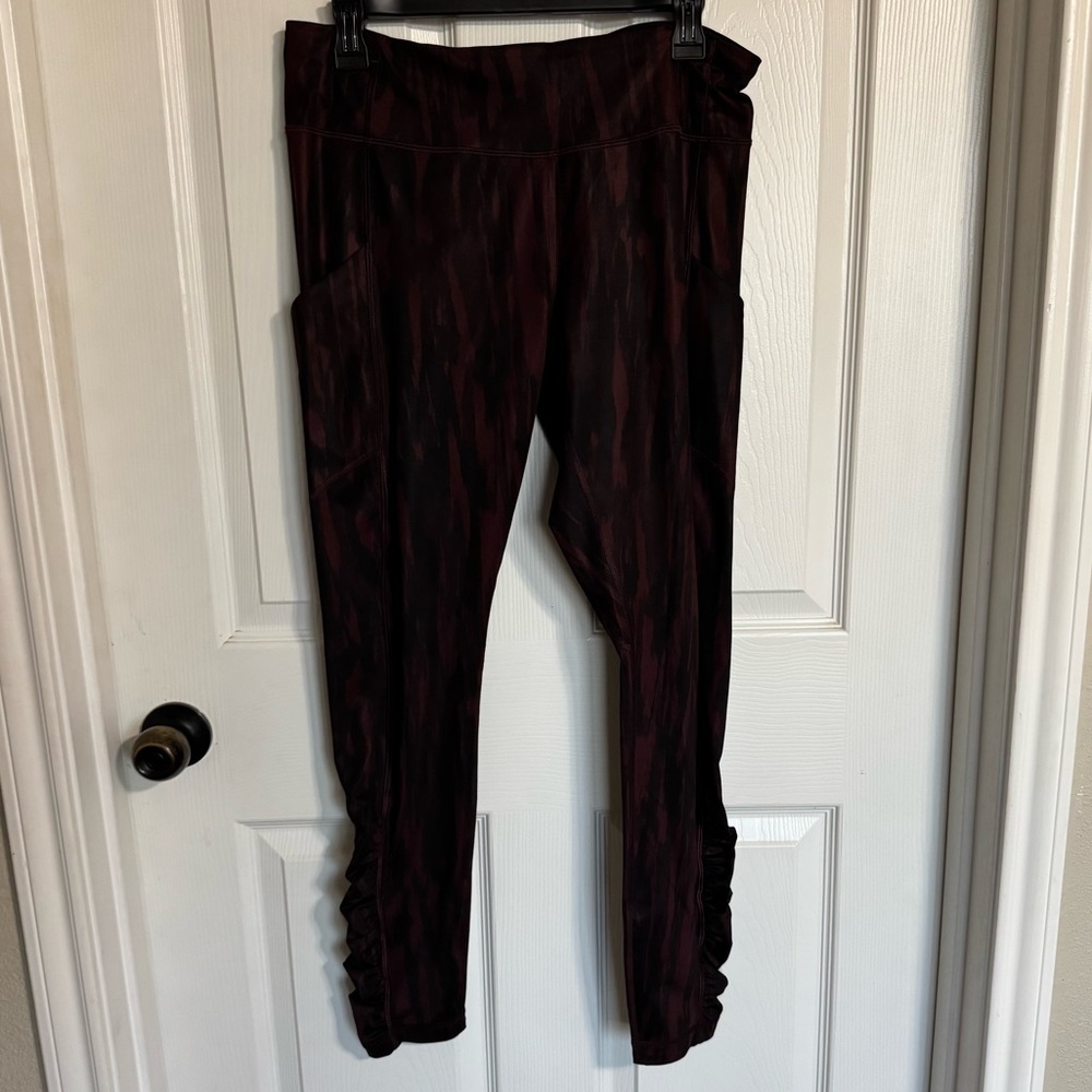 Lululemon full length rouched leg speed tight